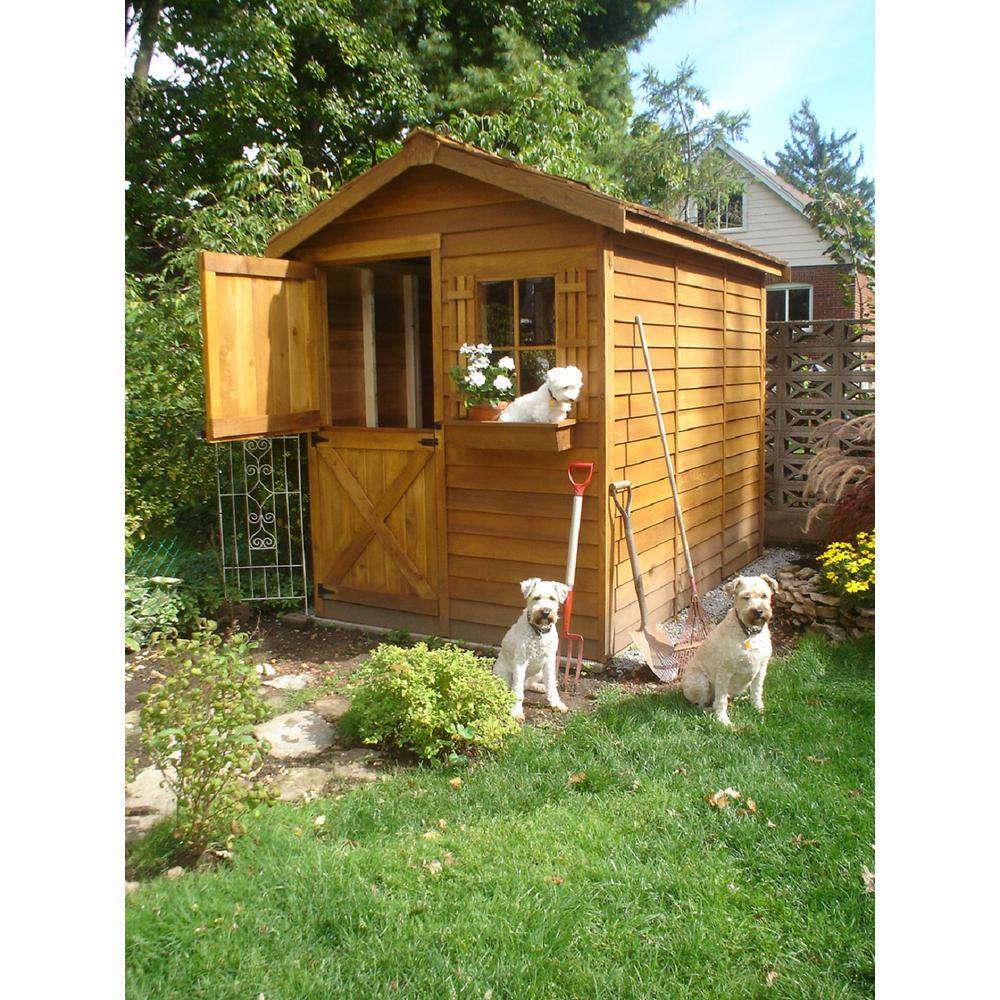 Cedarshed Gardener 6 ft. x 12 ft. Western Red Cedar Garden Shed