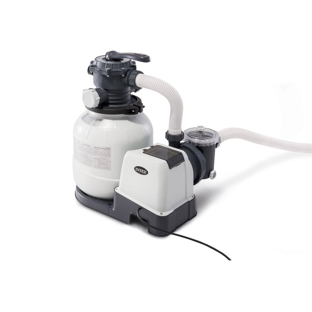 INTEX 24 ft. x 12 ft. Rectangular 52 in. Deep Metal Frame Swimming Pool Set with Floats and Cooler (2-Pack)