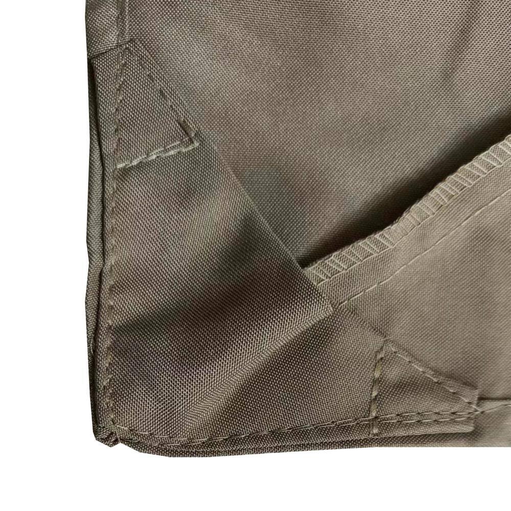 None 8x5Ft Grill Gazebo Replacement Canopy, Double Tiered BBQ Tent Roof in taupe