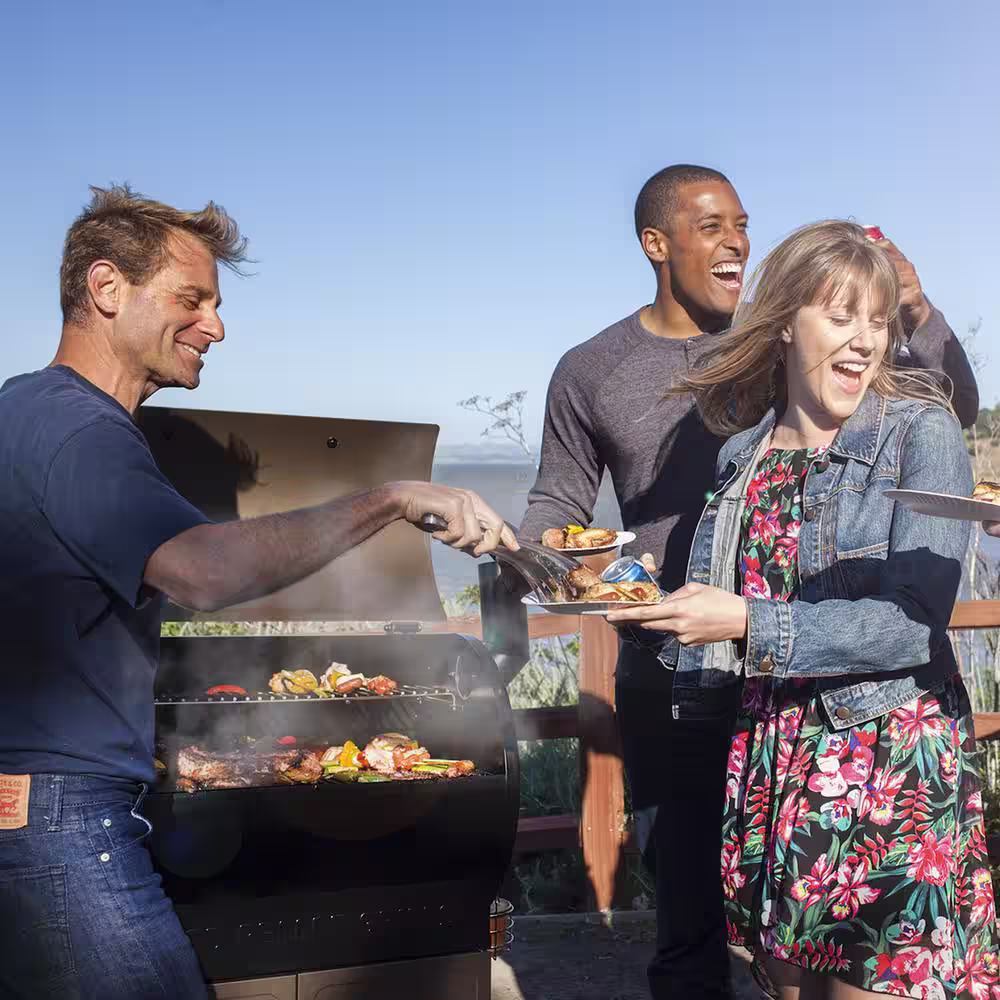 Z GRILLS 1060 sq. in. Pellet Grill and Smoker, Stainless Steel