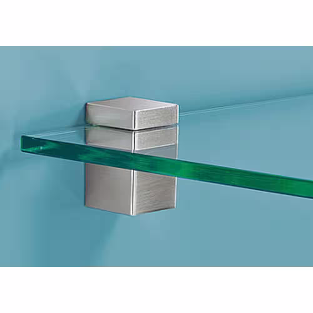 Home Decorators Collection 1.5 in. W x 2 in. H Titanium Cube Decorative Shelf Bracket