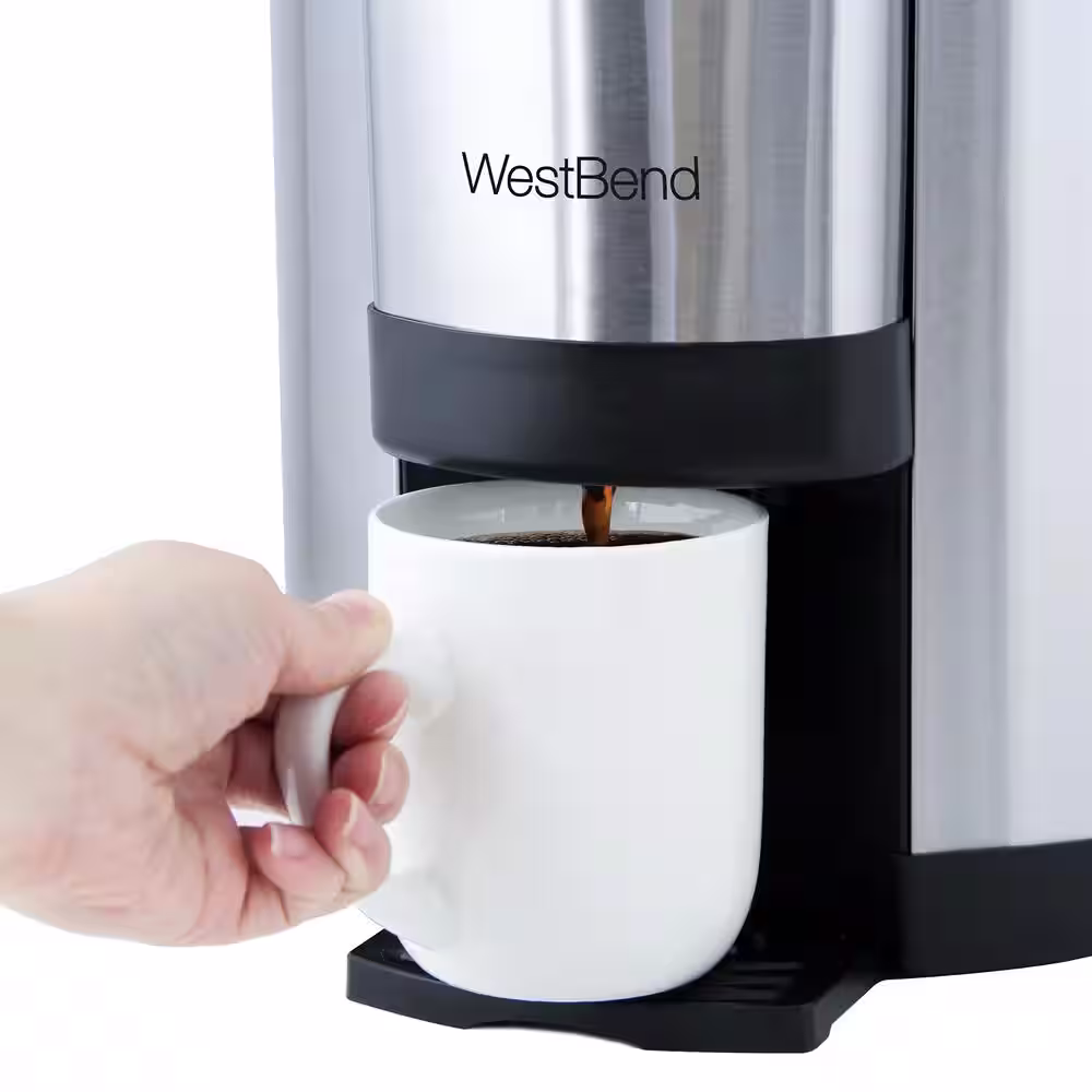 West Bend Large Capacity Stainless Steel 42-Cup Coffee Maker