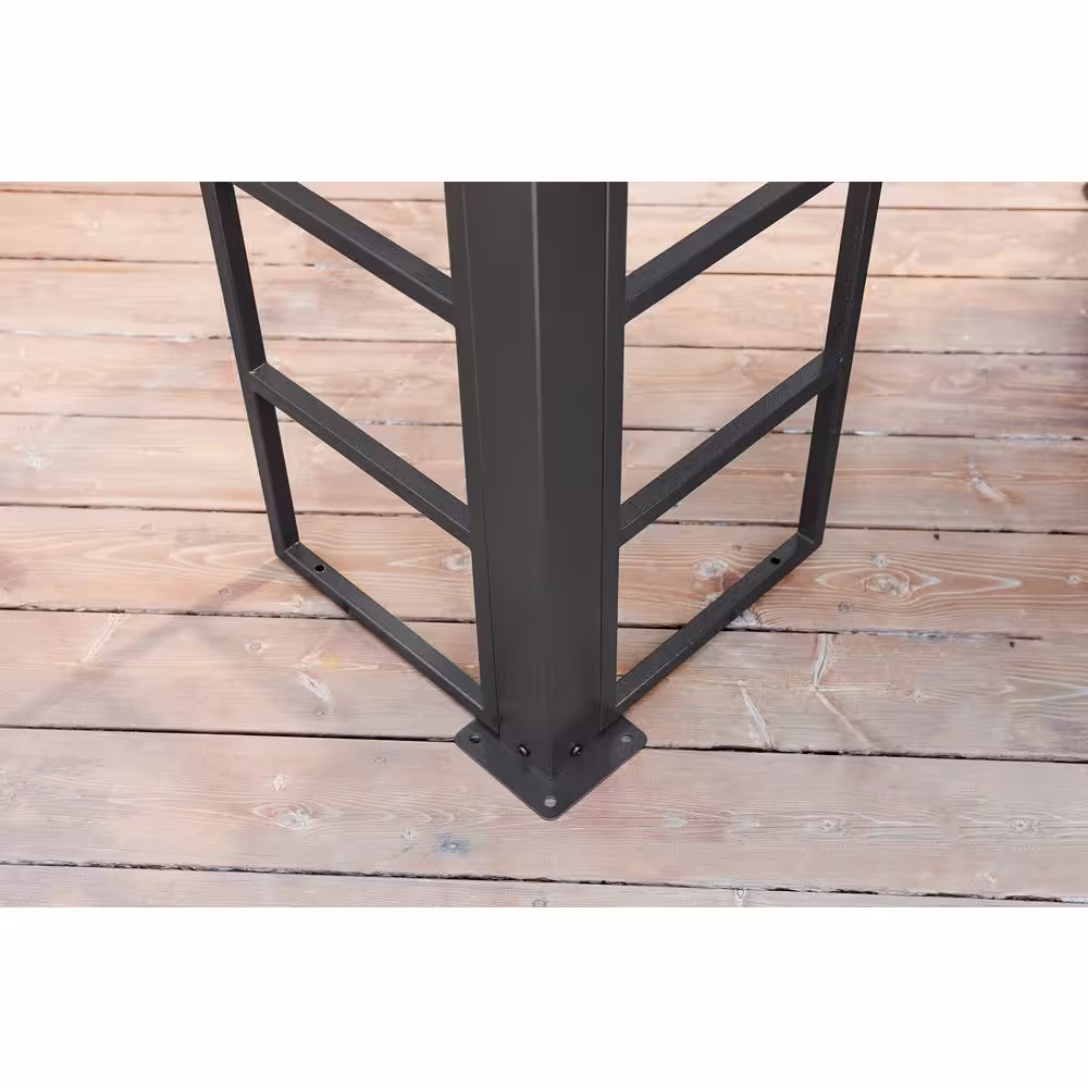 Sojag Turia 10 ft. x 12 ft. Grey Steel Framed Gazebo