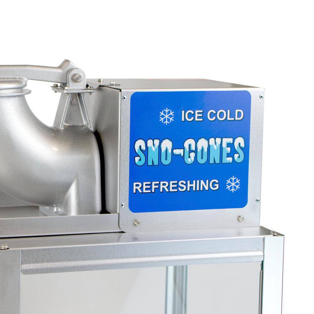 Paragon Simply-A-Blast 8000 oz. Blue Stainless Steel Countertop Snow Cone Machine