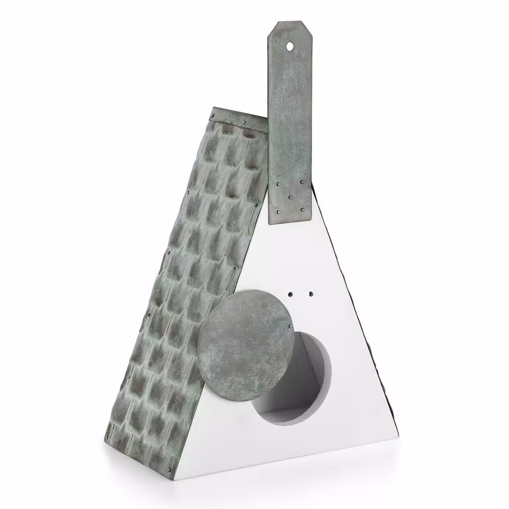 Good Directions Swiss Chalet Bird House Verdigris Pure Copper Roof