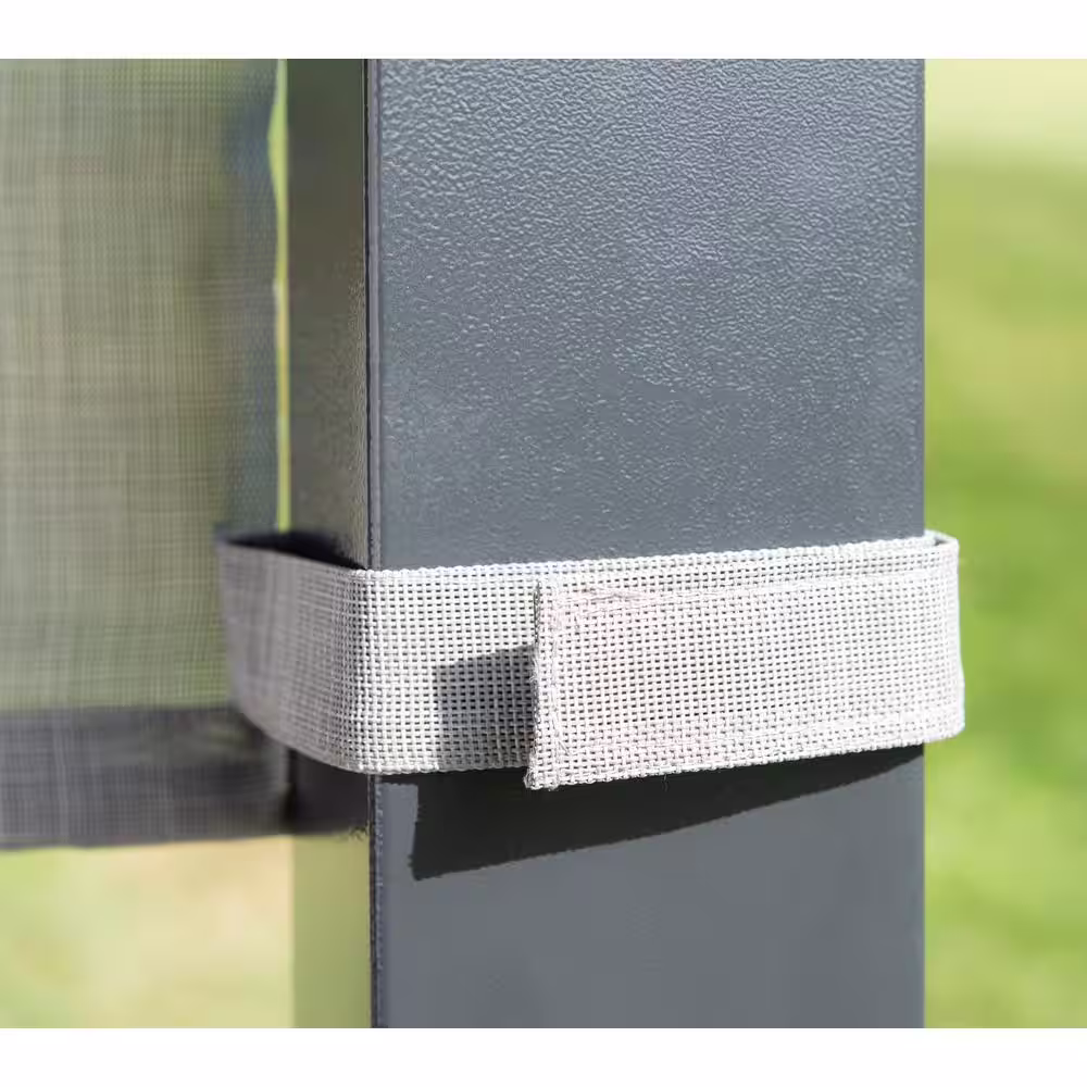 Sojag Yamba 10 ft. x 16 ft. Black Rustproof Aluminum Framed Pergola