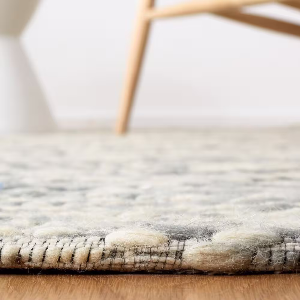 SAFAVIEH Marbella Dark Gray/Beige 8 ft. x 10 ft. Gradient Geometric Area Rug