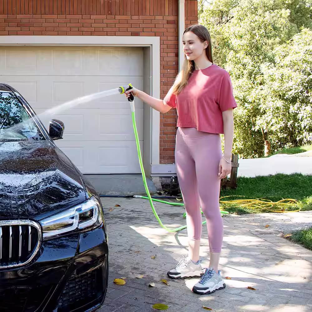 None 5/8 in. x 25 ft. Heavy-Duty Water Hose Lightweight Hose, Garden Watering Equipment 3/4 in. Soiled Fittings