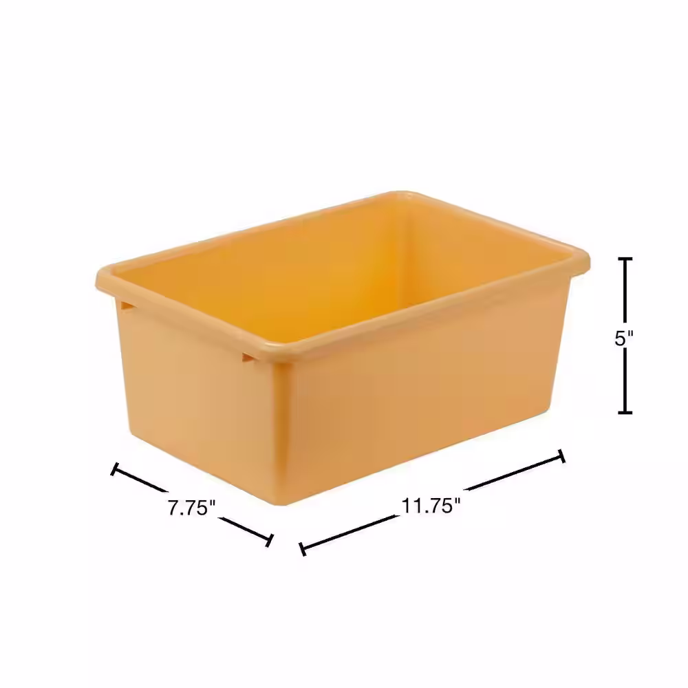 Honey-Can-Do 7.9-Qt. Storage Bin in Yellow