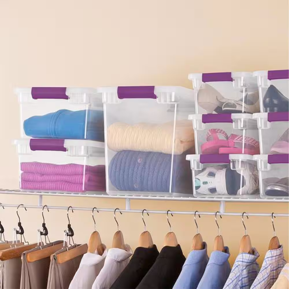 Sterilite 27 Qt. ClearView Latch Box Storage Bin Container ( 6 Pack)