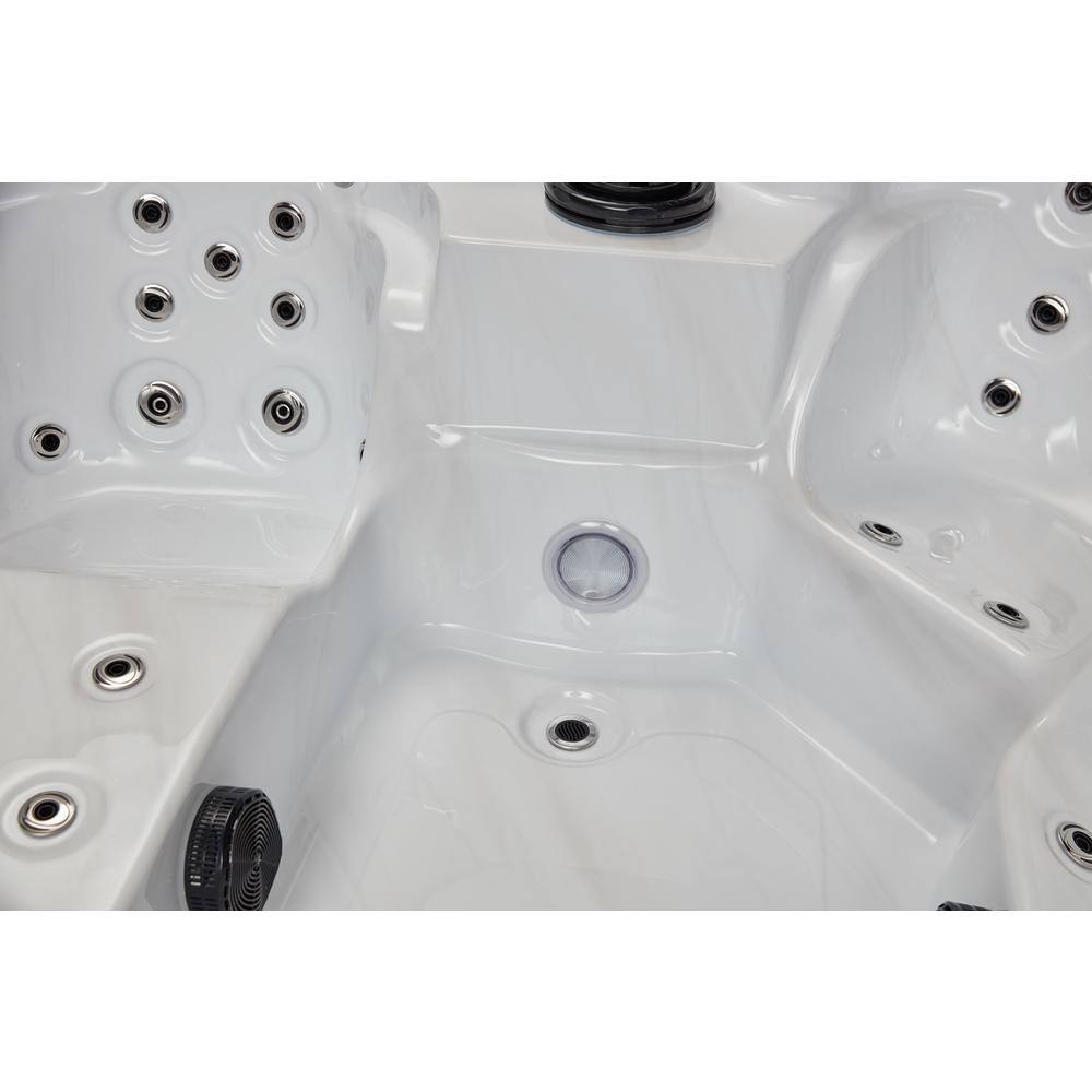 Luxury Spas Tahoe 5-Person 61-Jet Dual Lounger Hot Tub