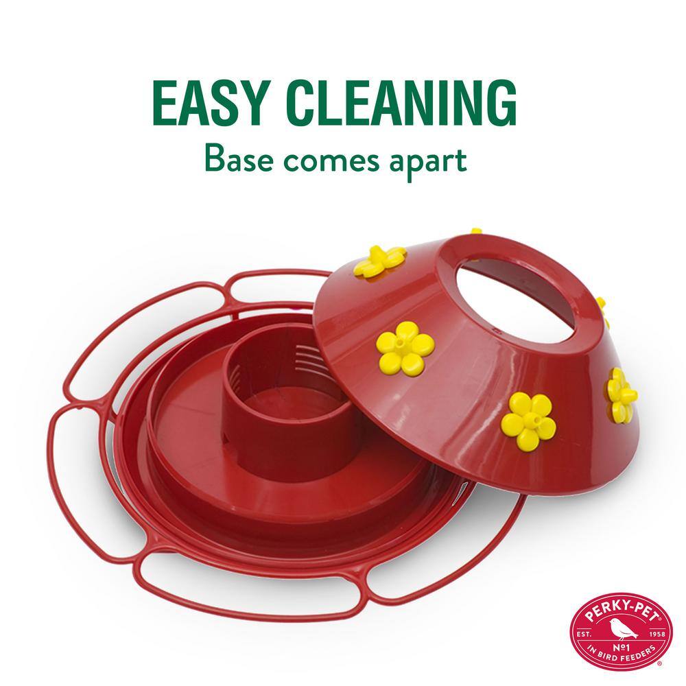 Perky-Pet Our Best Red Base Glass Hummingbird Feeder - 30 oz. Capacity