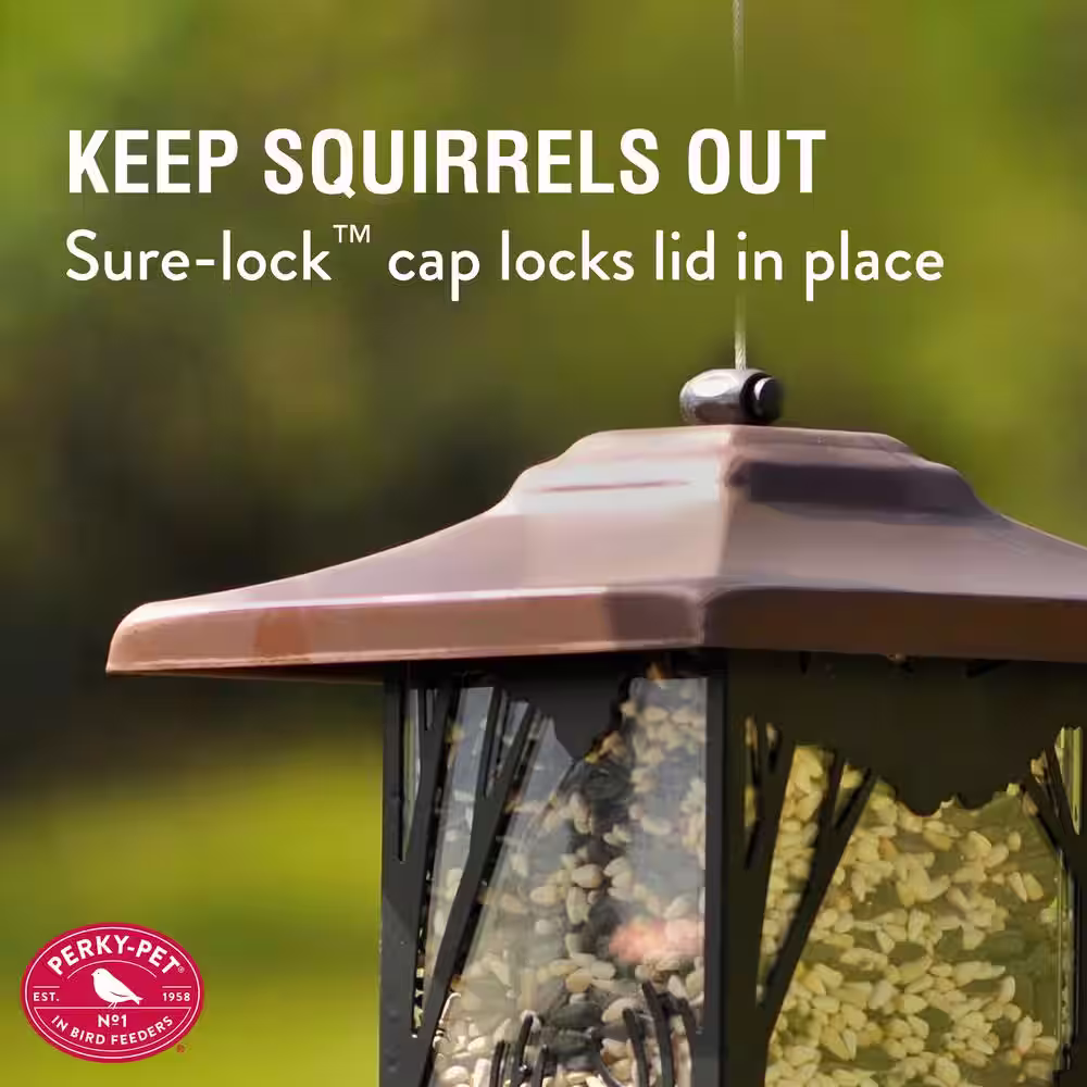 Perky-Pet Wilderness Lantern Hanging Bird Feeder - 2 lb. Capacity