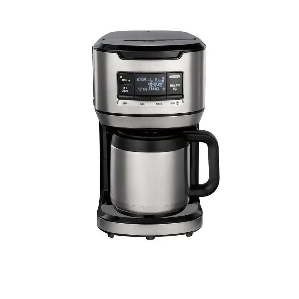 12Cup Black Programmable FrontFill Coffee Maker with Thermal Carafe