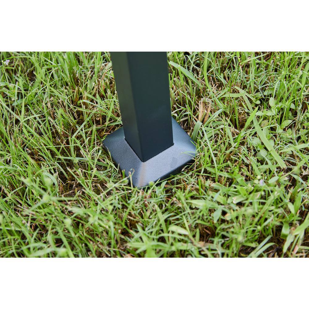 None 5 ft. x 8 ft. Brown Double Tiered Patio BBQ Grill Gazebo