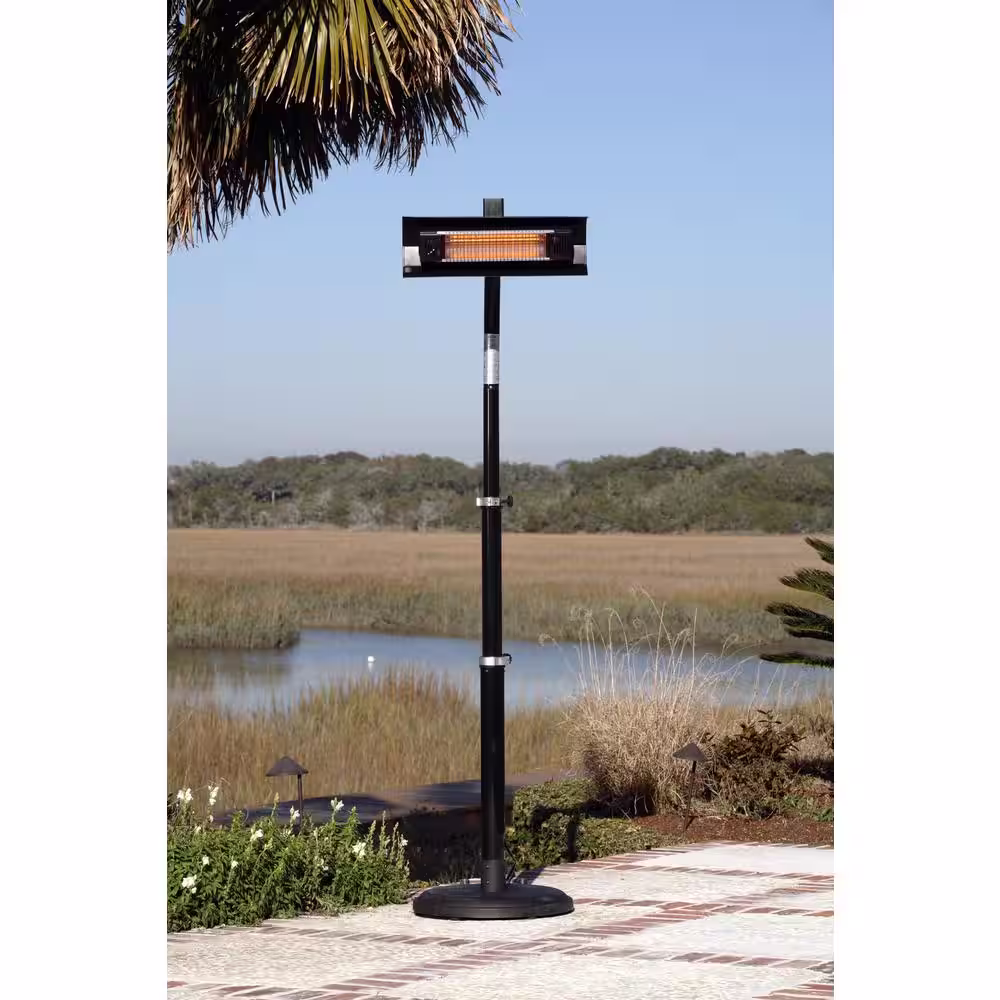 Fire Sense 1,500-Watt Telescoping Offset Pole Mounted Infrared Electric Patio Heater