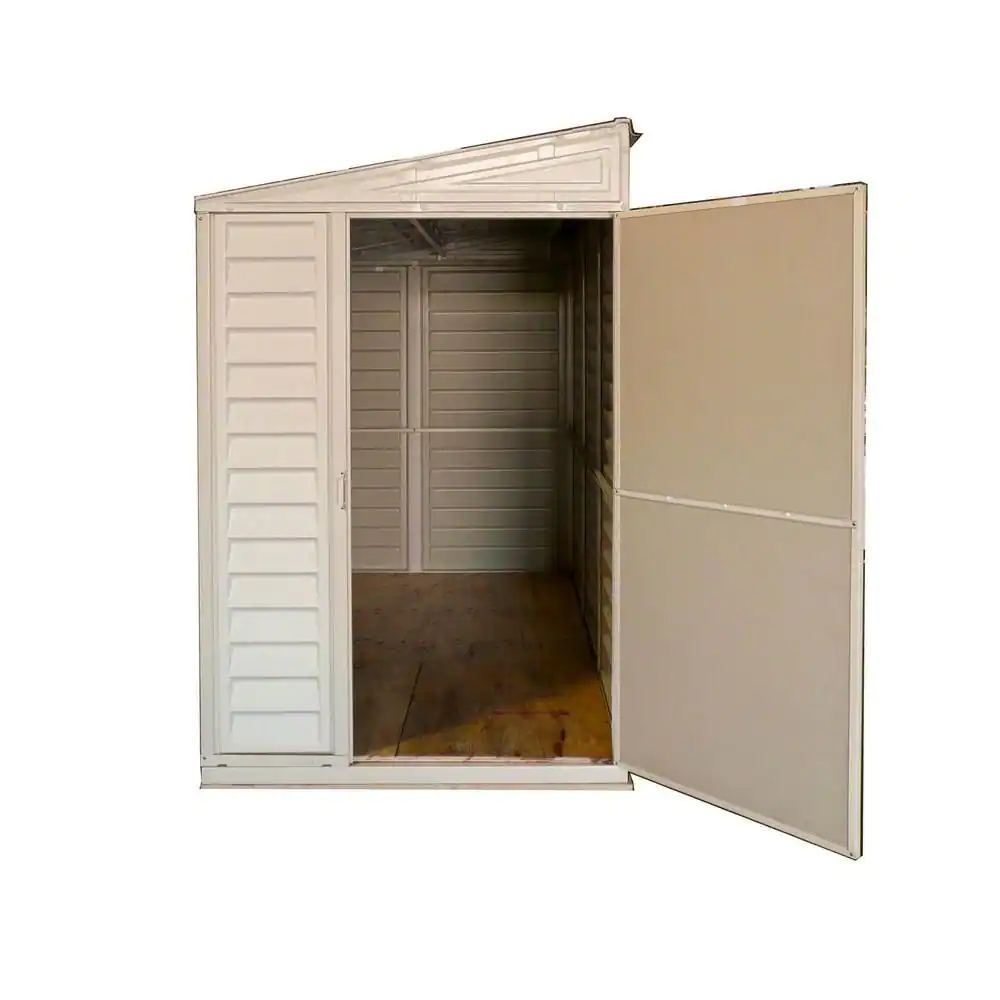 Duramax Building Products Sidemate 4 ft. x 8 ft. Vinyl Shed with Foundation 29.25 sq. ft.