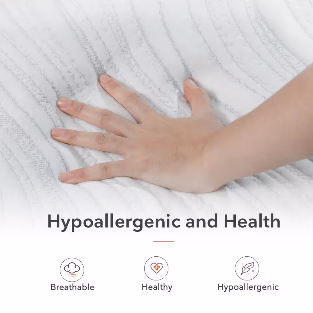 Sweetnight 12 in. Medium Hybrid Tight Top Pocket Spring Queen Mattress, Adjustable Sleep Feelings