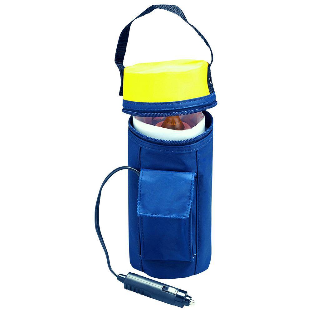 Koolatron 12V Baby Bottle Warmer with Insulated Carry Case, Blue, Portable Jar Warmer