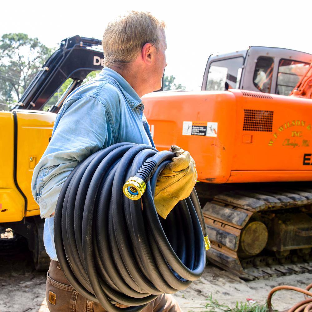 Element MaxLite 3/4 in. x 50 ft. Heavy-Duty Premium Rubber Plus Water Hose