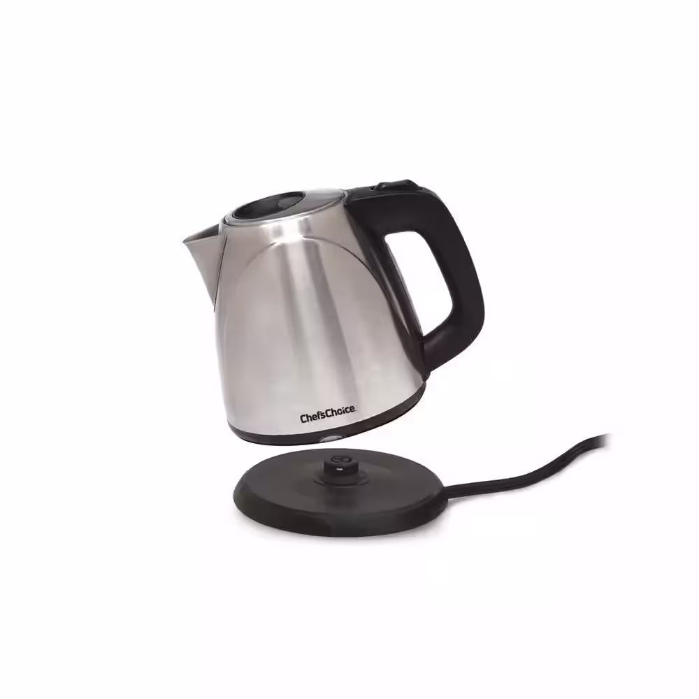 Chef'sChoice 4-Cup Cordless Stainless Steel Electric Kettle with Automatic Shut-Off