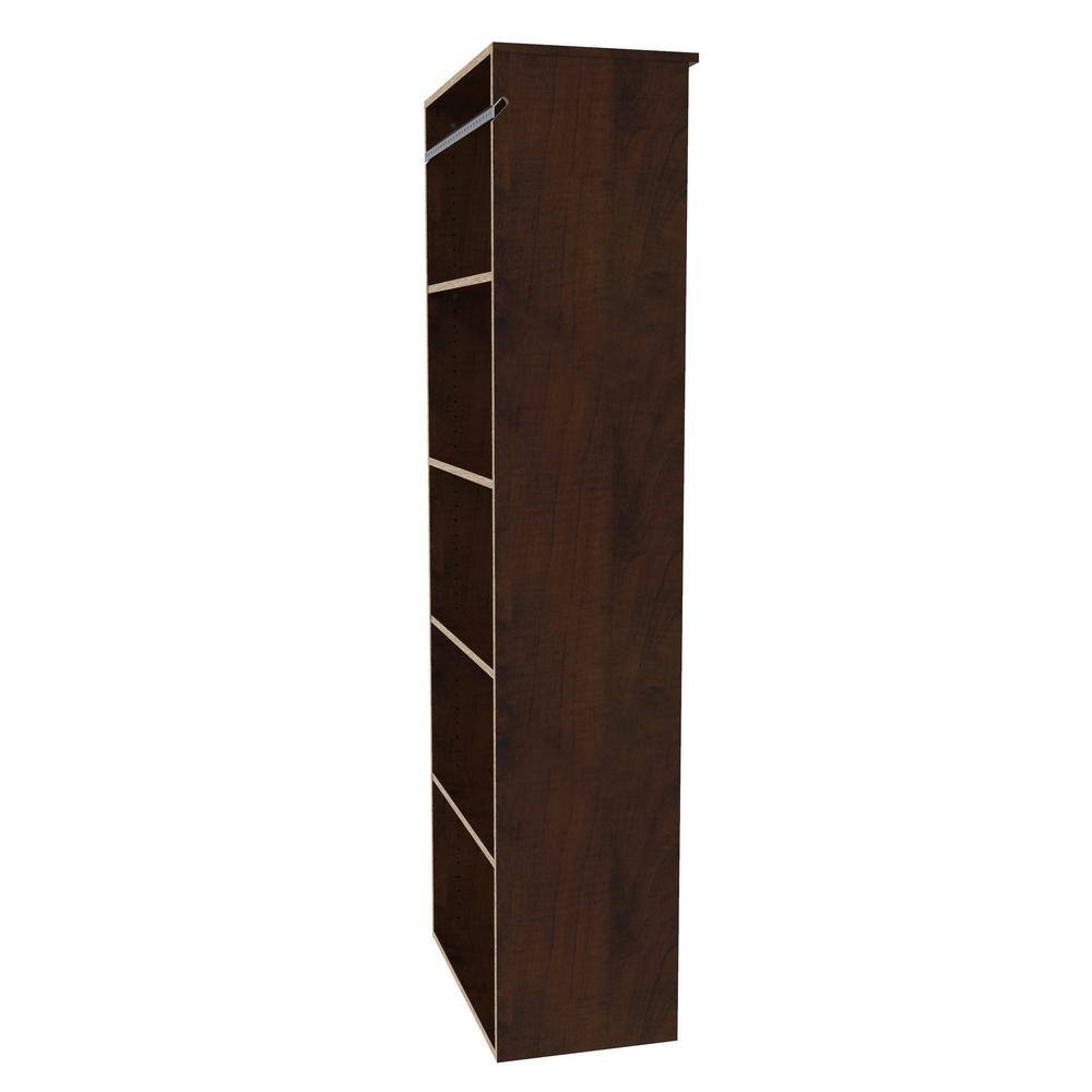 ClosetMaid Style+ 25 in. W Chocolate Hanging Wood Closet Tower