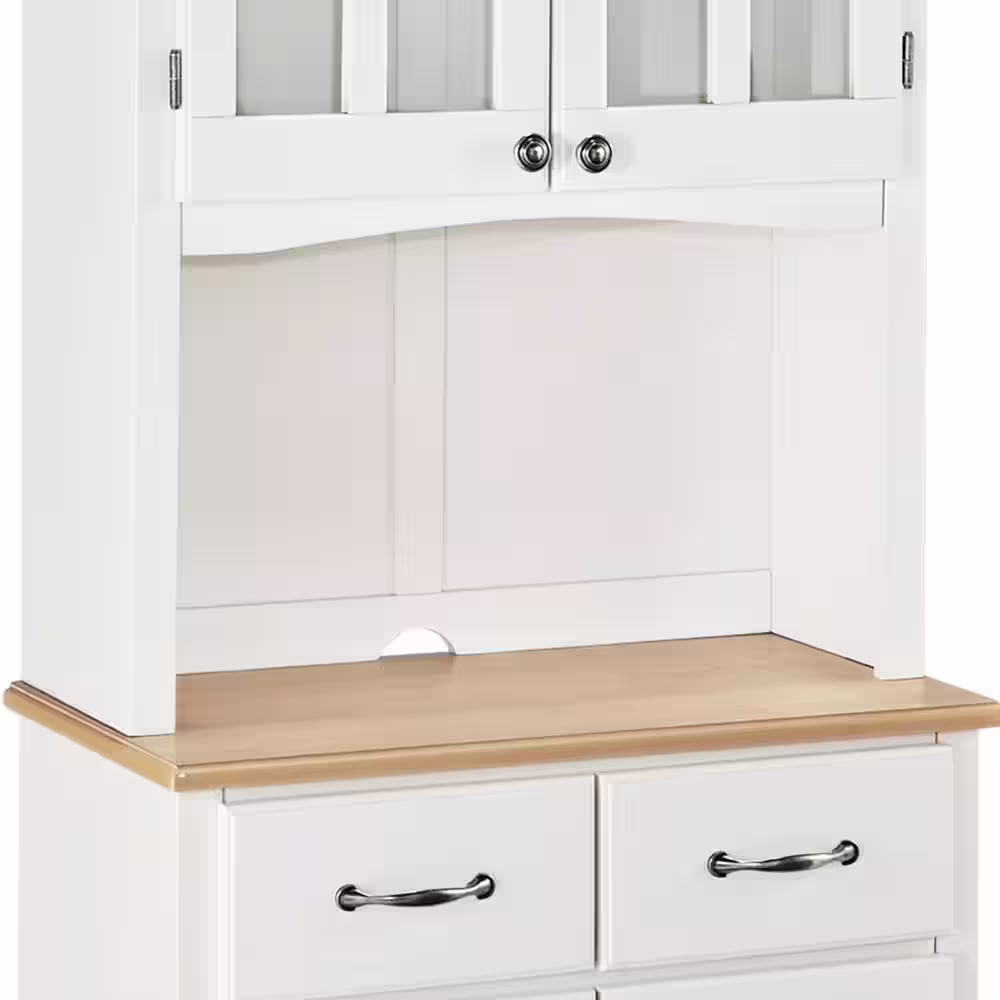 HOMESTYLES White Buffet with Hutch