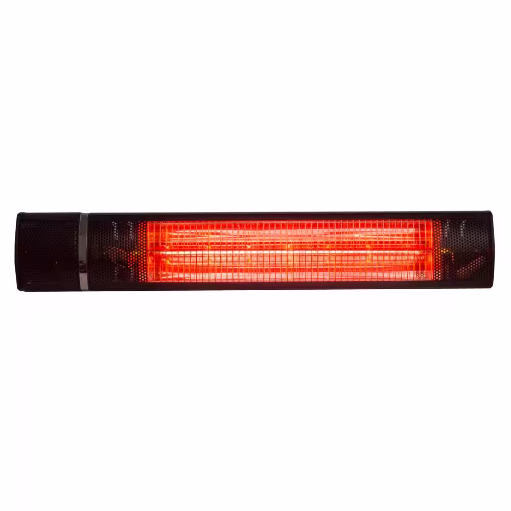 Hiland 1,500-Watt Infrared Wall Mount Black Electric Patio Heater