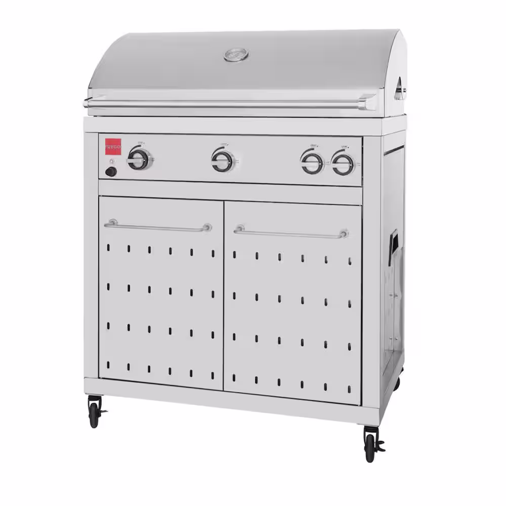 Fuego Premium 4-Burner Natural Gas Grill in 304 Stainless Steel