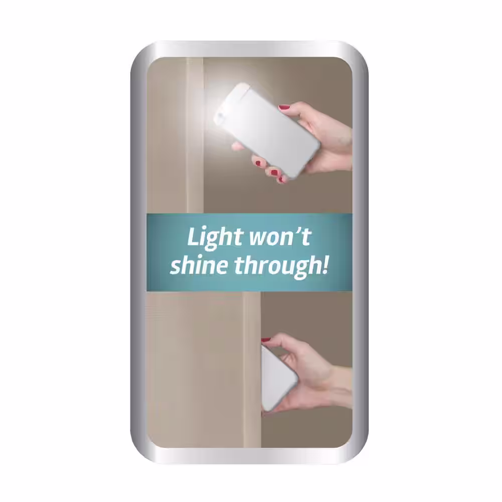 Zenna Home Bleached Linen Woven Thermal Blackout Curtain - 50 in. W x 84 in. L