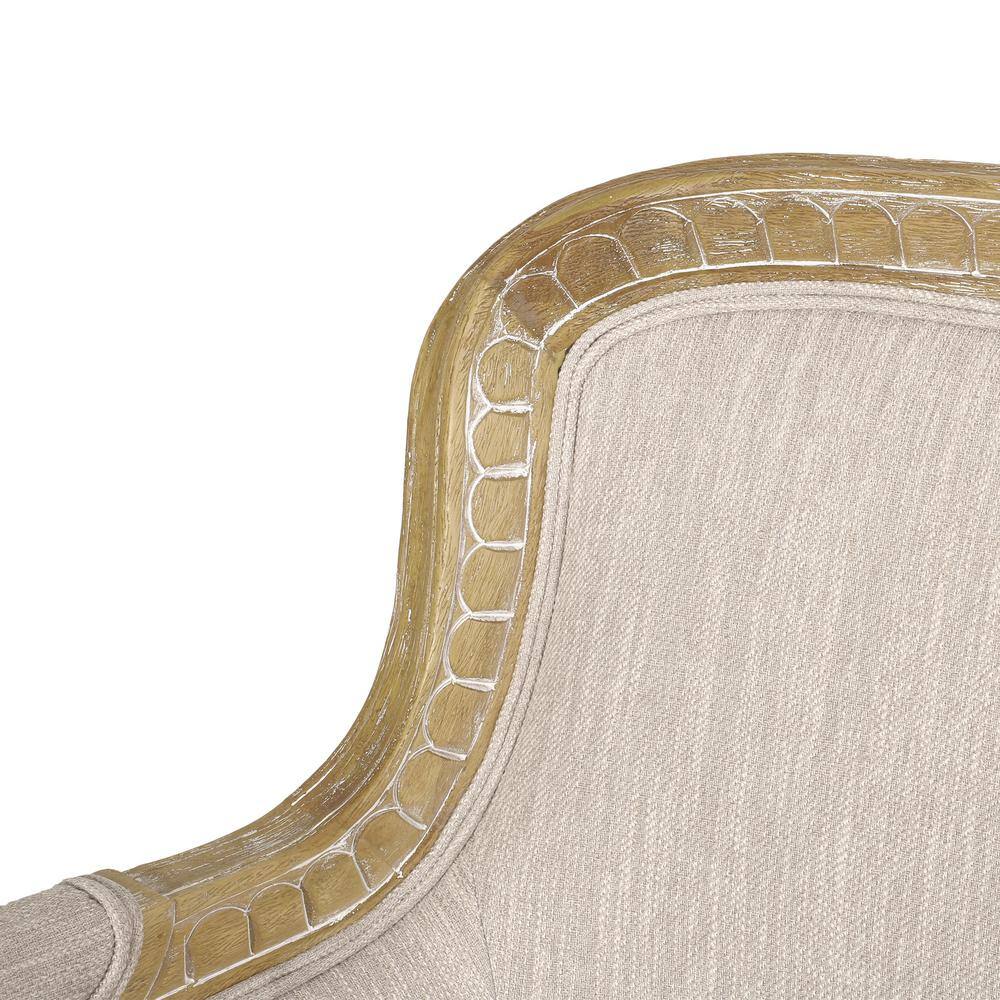 Noble House Litch 49.75 in. Beige Fabric 2-Seat Loveseat