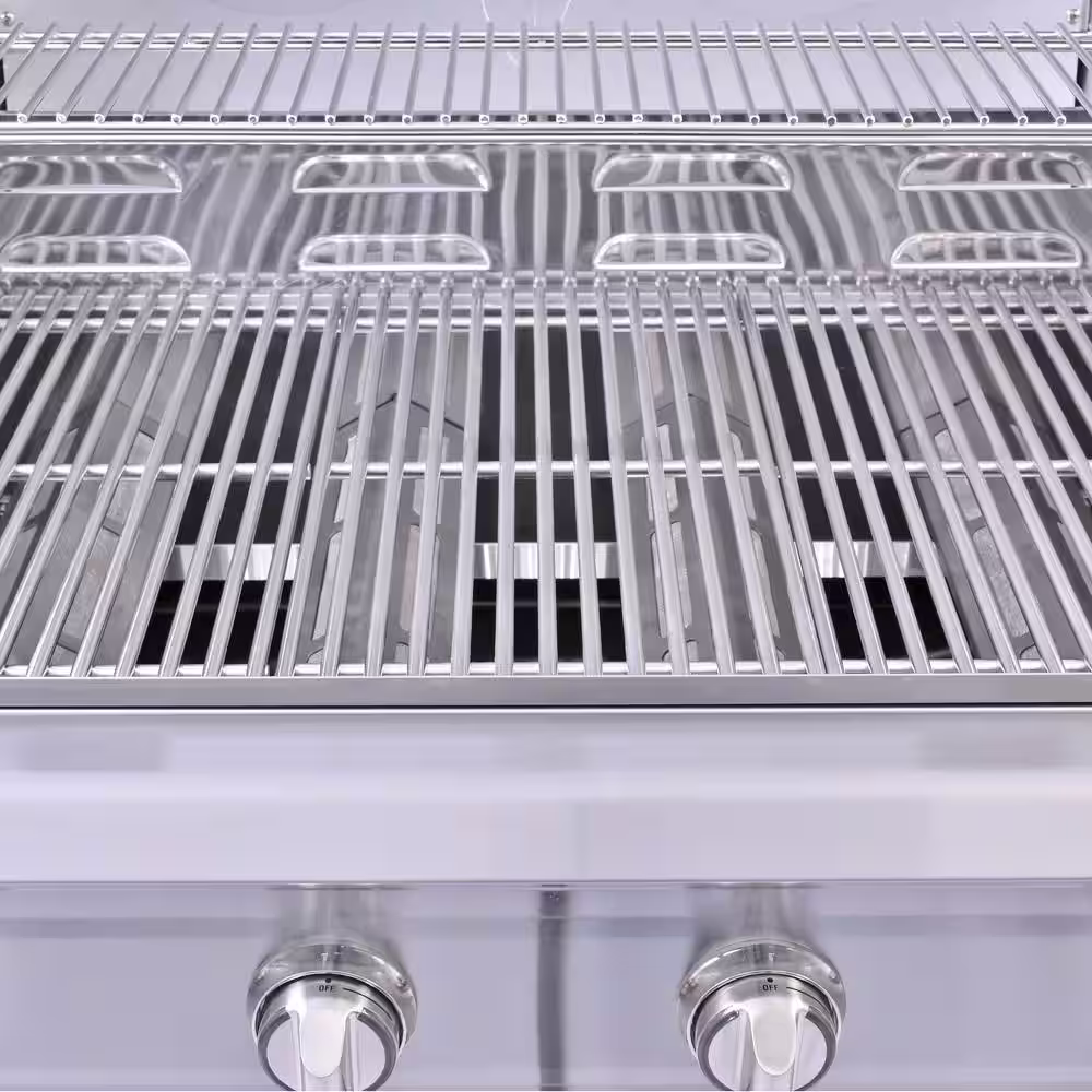 3 Embers 4-Burner Dual Fuel Propane Gas Grill with Radiant Embers Cooking System