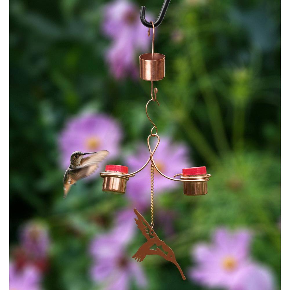 Monarch Abode Monarch Pure Copper Handcrafted Hummingbird Feeder