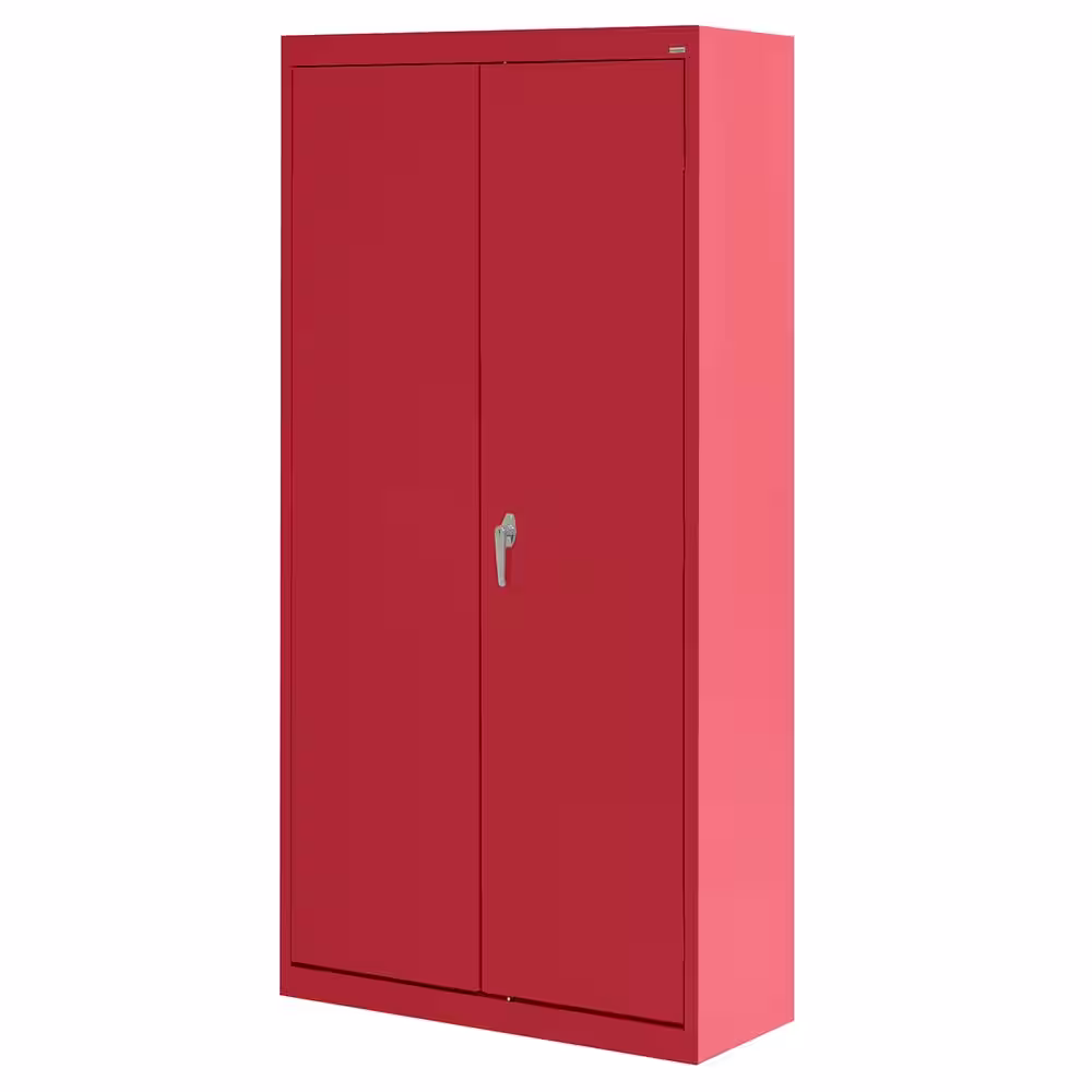 Sandusky Classic Series ( 36 in. W x 72 in. H x 24 in. D ) Wardrobe Steel Garage Freestanding Cabinet in Red
