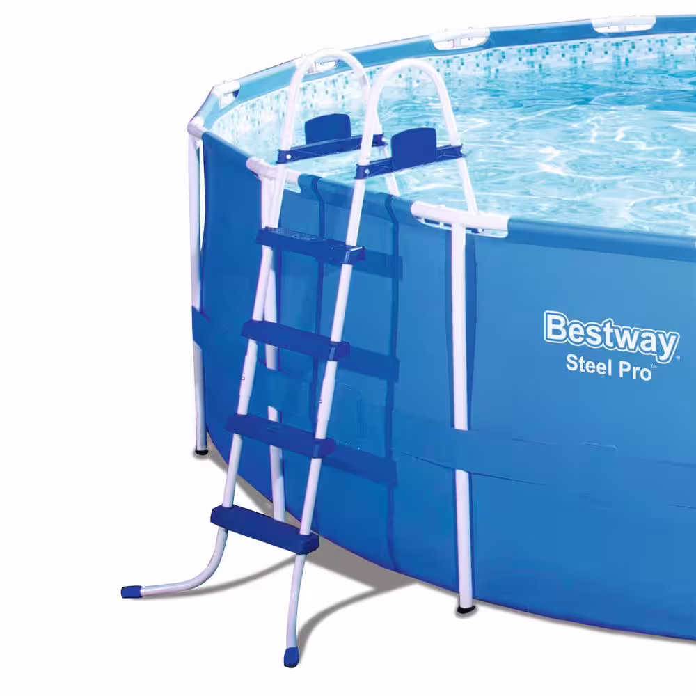 Bestway 18 ft. Round 48 in. D Steel Pro Hard Sided Frame Above Ground Pool Set with Skimmer
