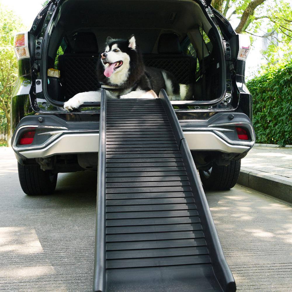 COZIWOW Portable Dog Ramp Ladder Lightweight W/Non-Slip Surface