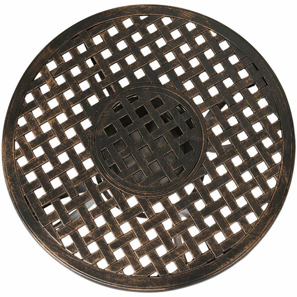 SUNRINX 3-Piece Patio Bistro Patio Conversation Set with Attached Removable Ice Bucket