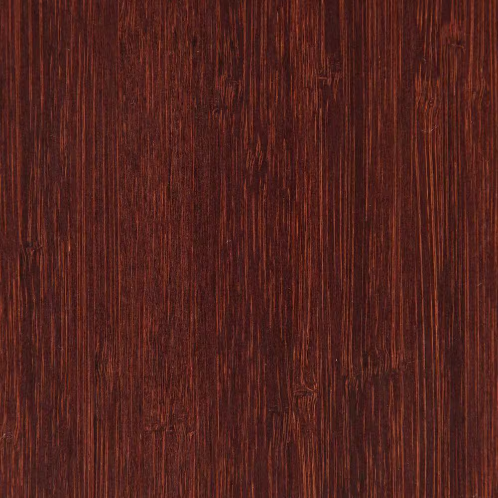 Anji Mountain Plush Dark Brown Mahogany 47 in. x 60 in. Bamboo Tri-Fold Office Chair Mat without Lip