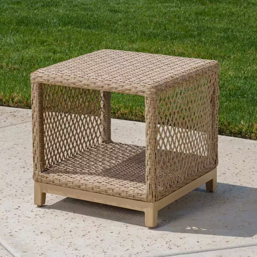 Canopy Prescott 5-Piece Resin Wicker Patio Deep Seating Set with Sunbrella Spectrum Cilantro Cushions