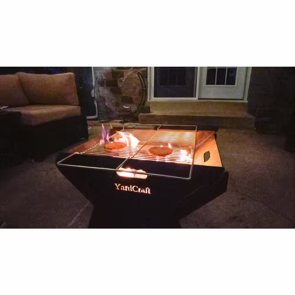 URBAN FIRE The Farrier 16 in. H Black Steel Fire Pit