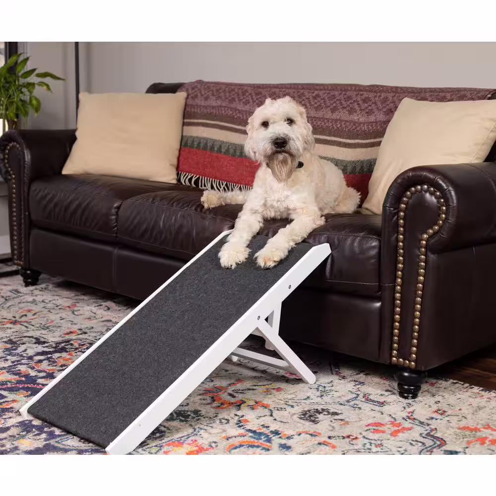 BirdRock Home Internet's Best Long White Adjustable Pet Ramp