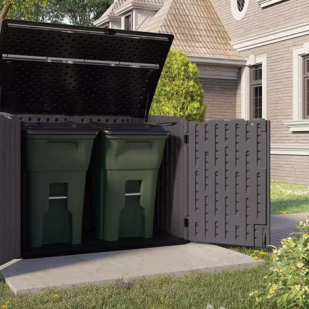 Suncast The Stow-Away 4 ft. x 6 ft. Horizontal Plastic Storage Shed (20.13 sq. ft.)