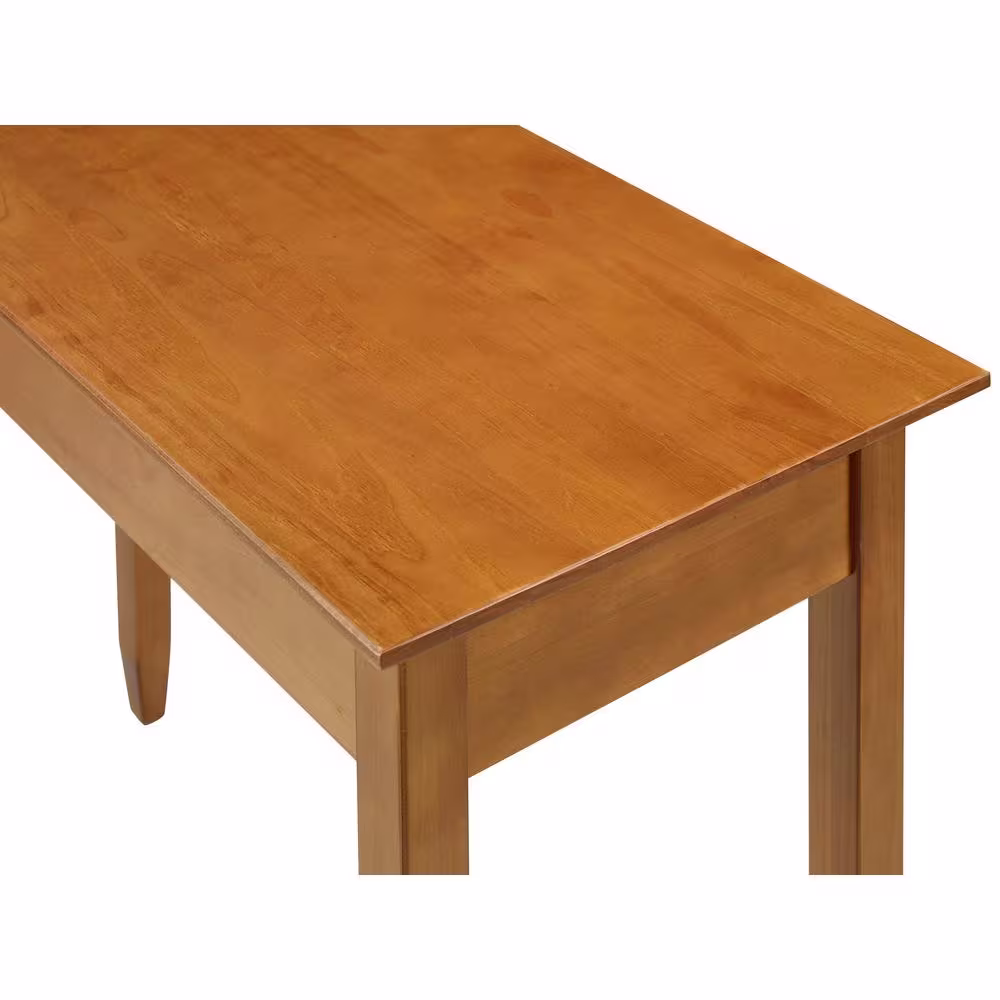 Camaflexi Shaker Style 36 in. Cherry Rectangular Solid Wood Console Table