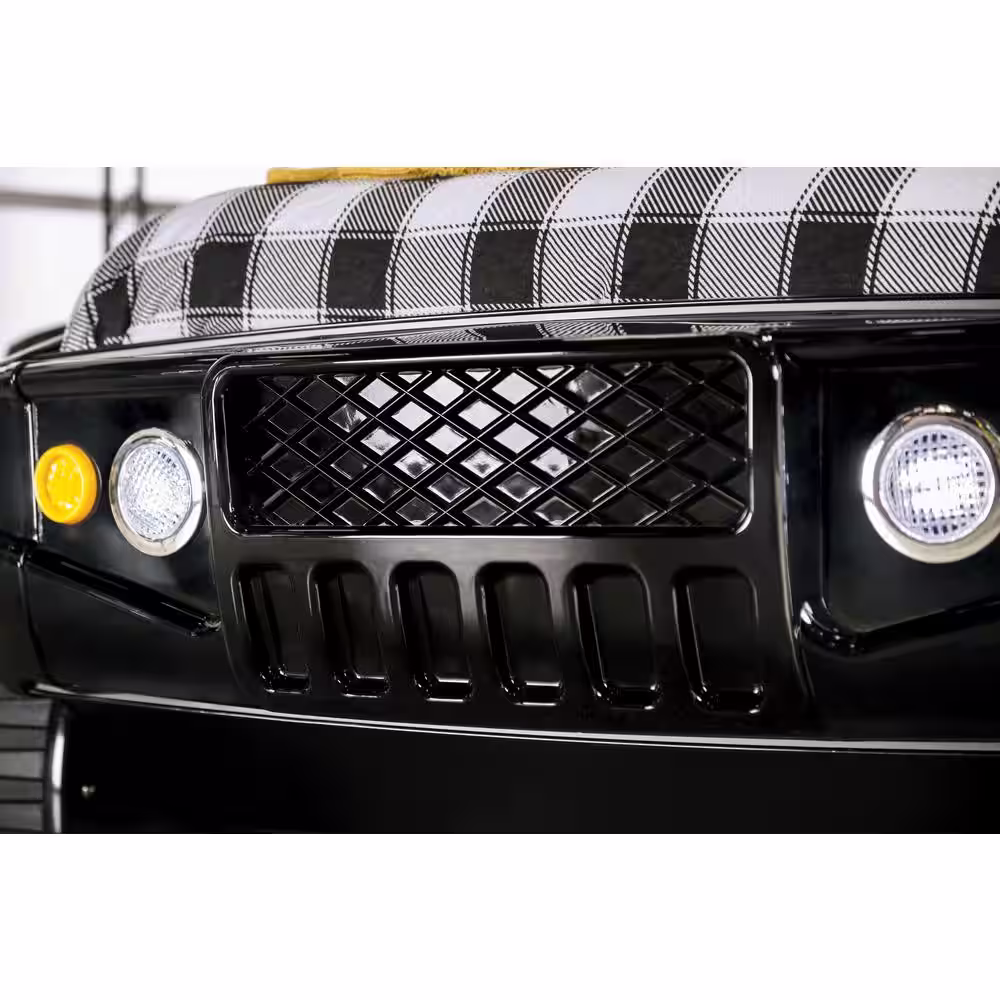 Furniture of America Andres Black Twin Offroad Car Bed