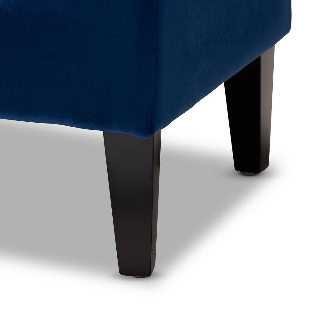 Baxton Studio Perret Royal Blue Bench