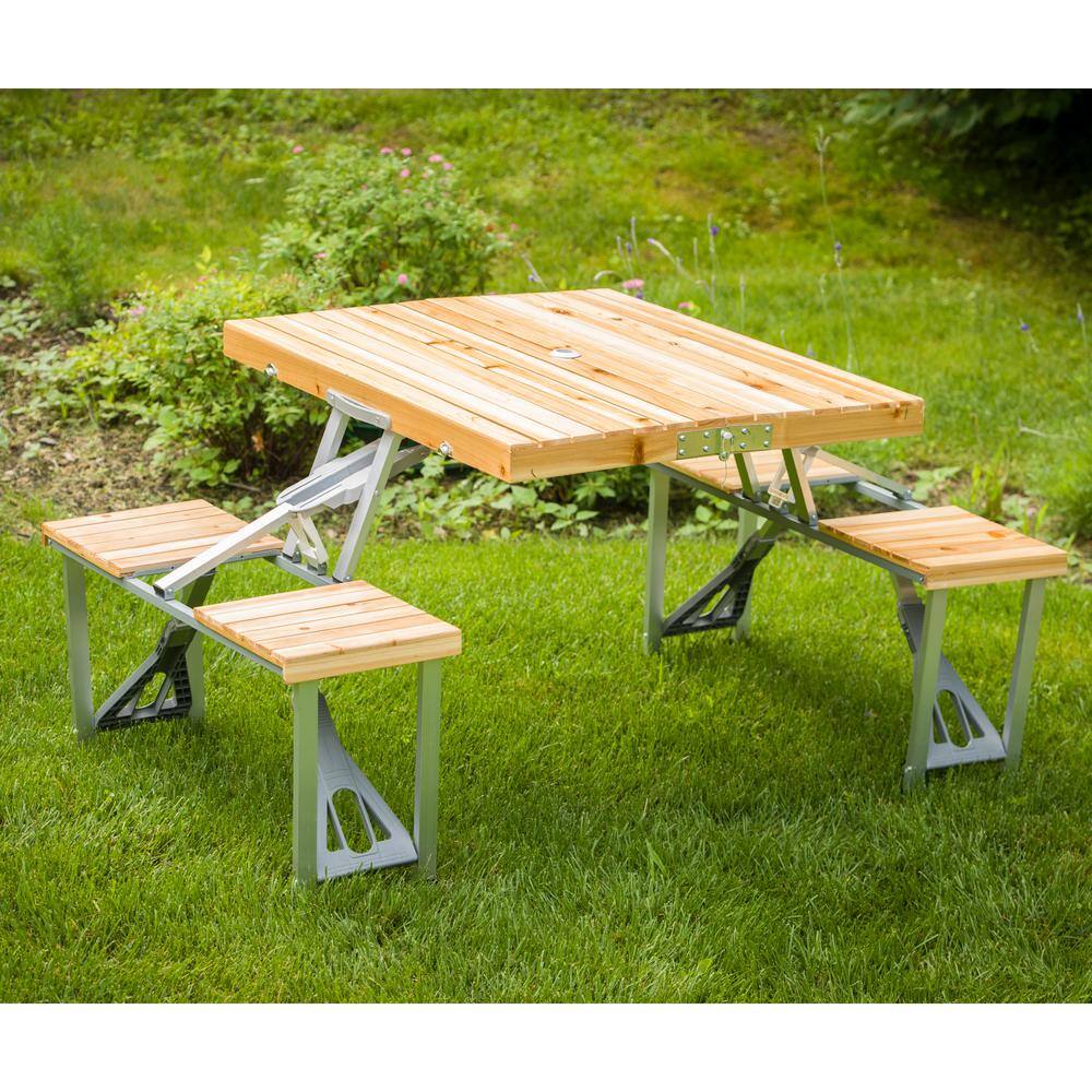 Leisure Season Portable Patio Folding Picnic Table