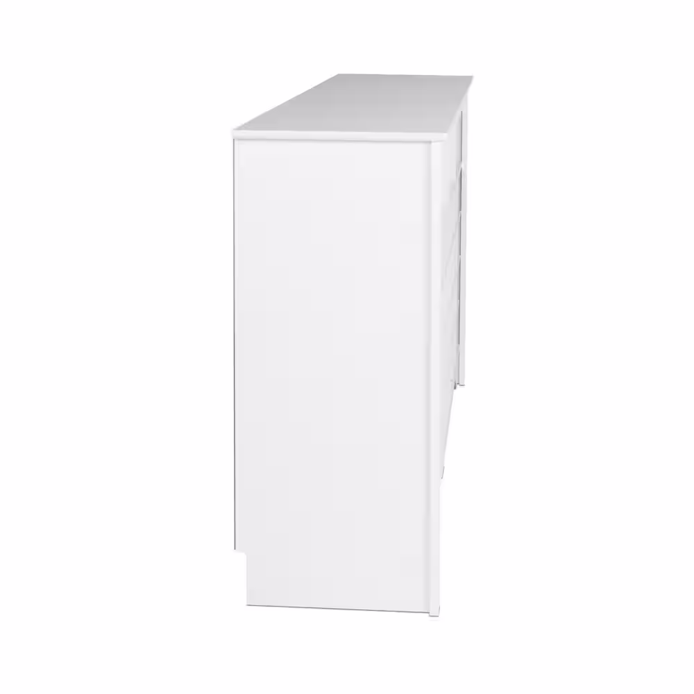 Prepac 35 in. H x 60 in. W White Laminate Shoe Storage Cabinet