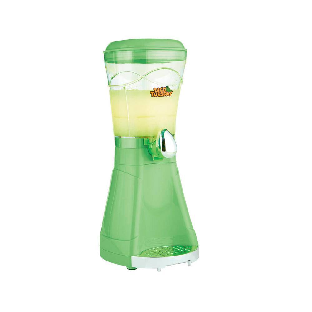 TACO TUESDAY 64 oz. Lime Green Margarita and Ice Crusher Slush Maker