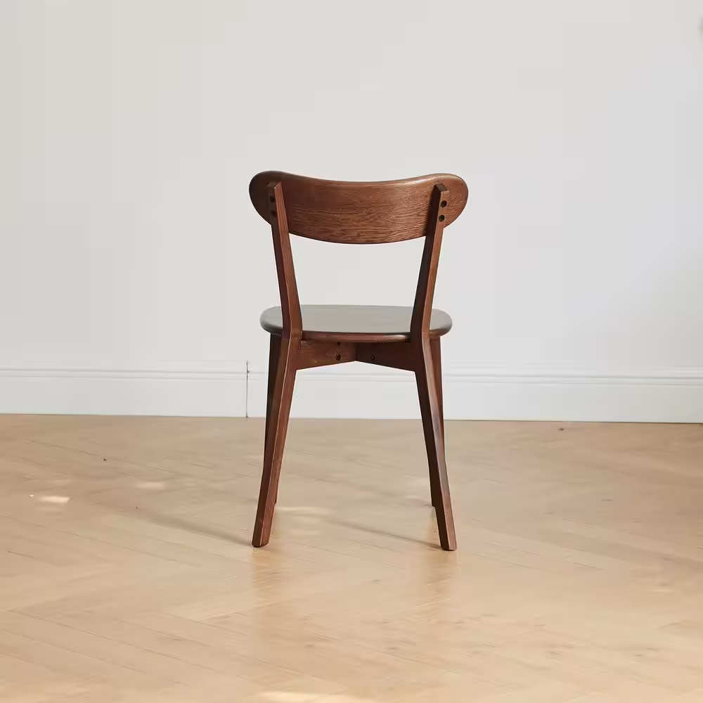 None 19.6 in. L x 18.5 in. W x 31.5 in. H FAS Grade Oak Dining Chair Dark Brown Natural Living Room Chair