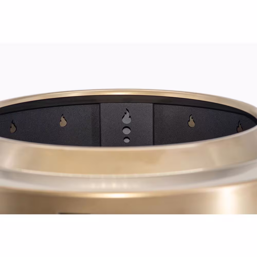 None The Hearth 13 in. H Carbon Edition Steel Fire Pit with Smokeless Technology